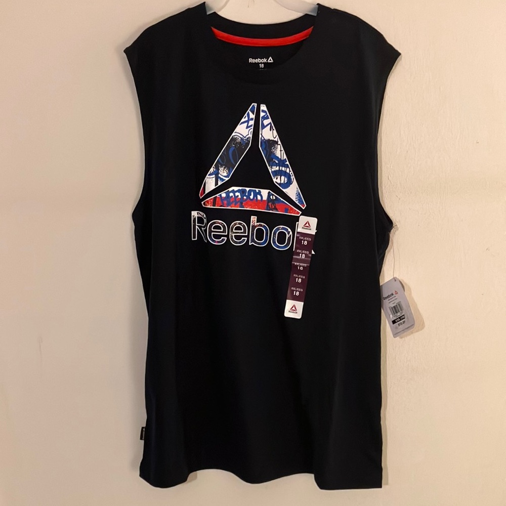 #57 - 2 Reebok Boys Tank Tops - Size XXL 18 - NWT - Picture 2 of 8